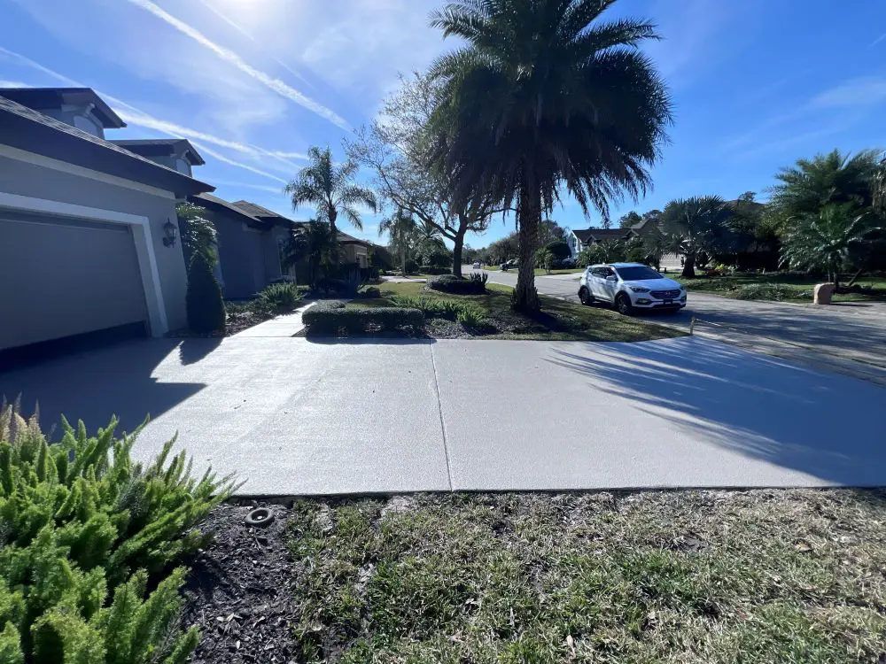 Outdoor concrete resurfacing in Ormond Beach Florida